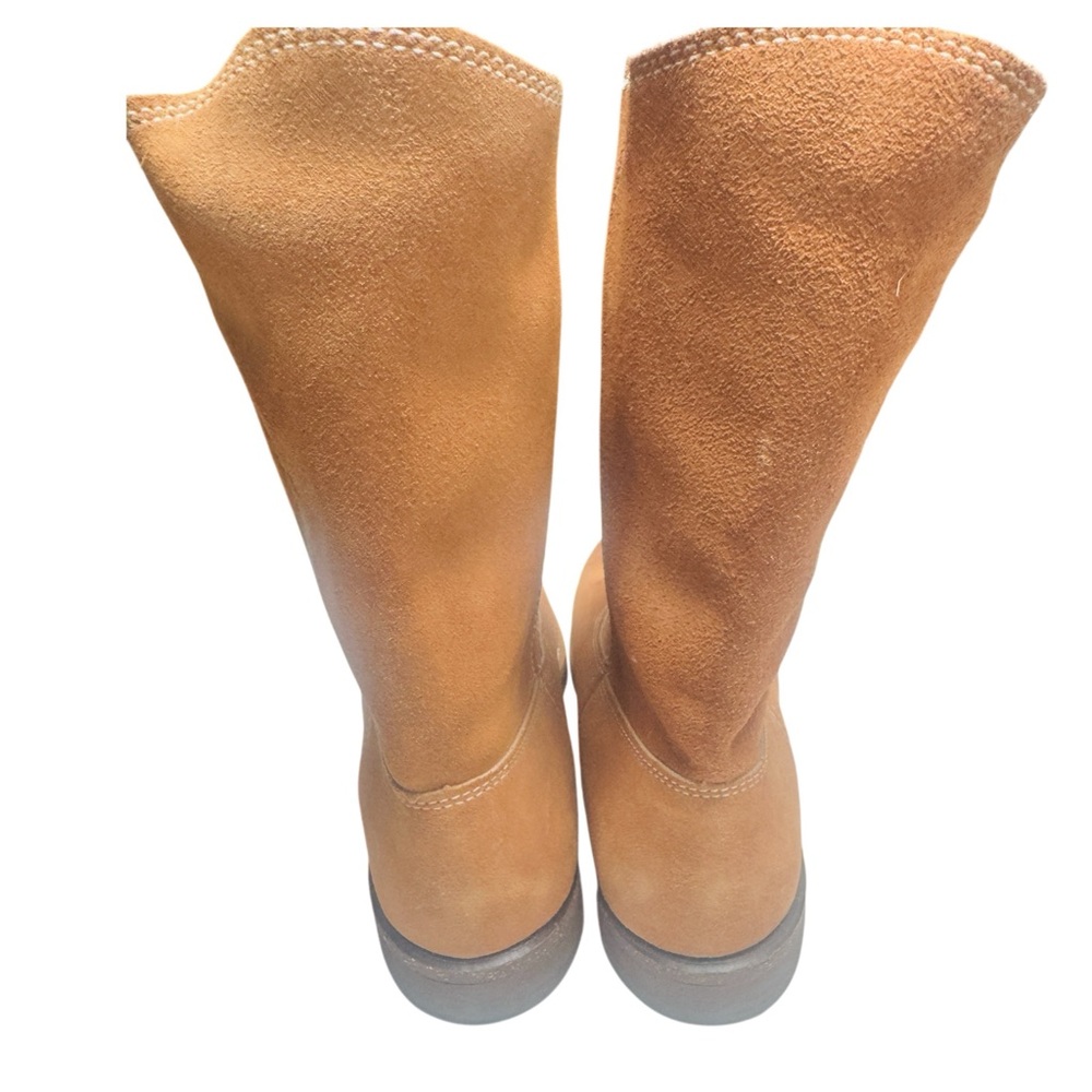 VTG NOS 70s Mens Boots Suede RARE Vulcan Brand NEVER WORN Sturdy Protect SZ 10.5 - Picture 3 of 11